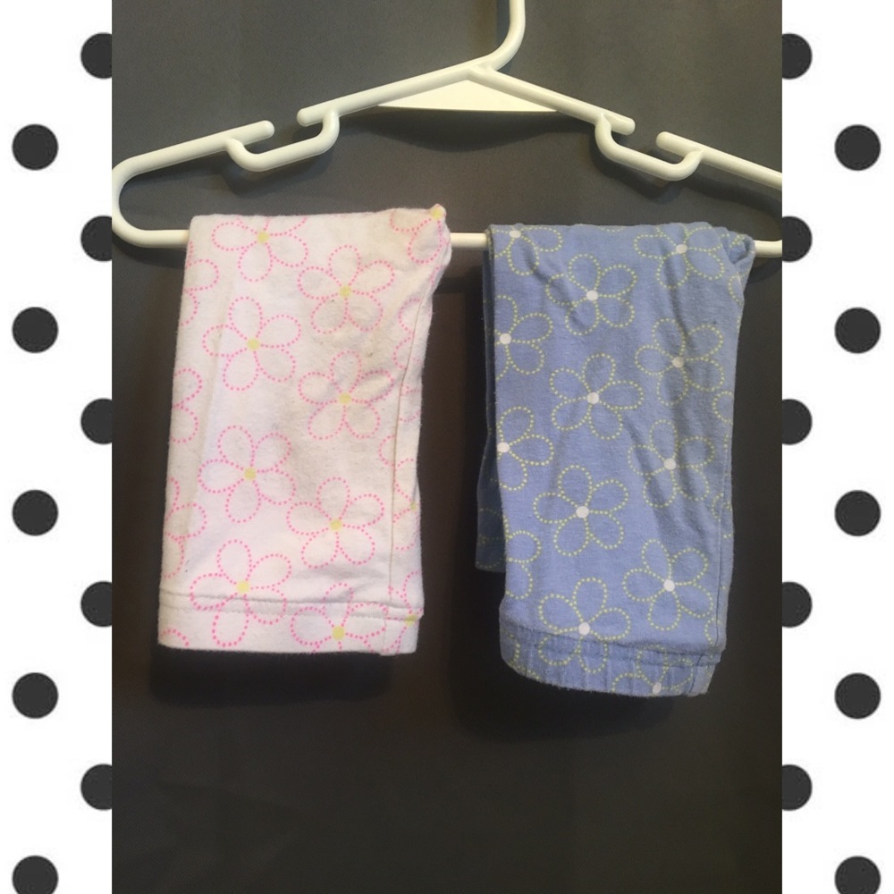 Two pairs baby girl pants